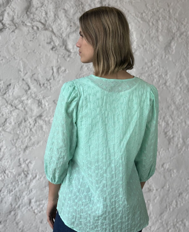 Blusa Carol verde agua