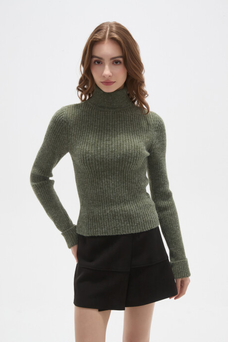 Polera Elizabet Verde Melange