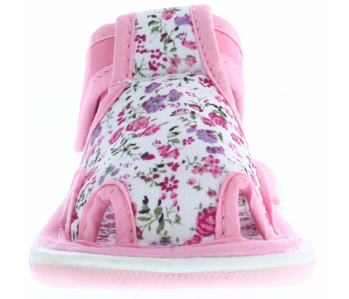 Sandalia CANI con tela estampada y velcro Pink
