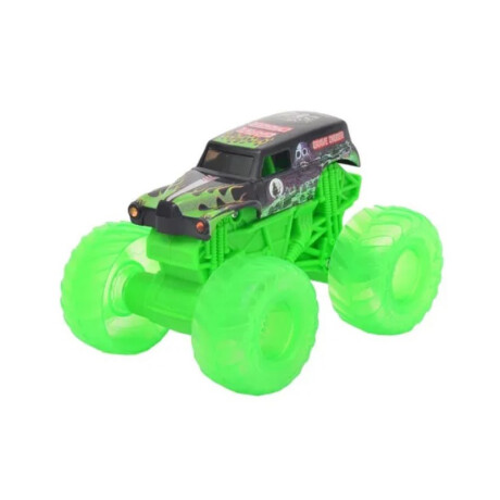 Camioneta Monster Jam con Ruedas con Luz Grave Digger
