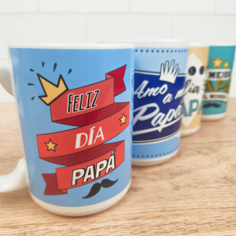 Taza de cerámica para papá Rojo