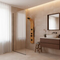 PANEL DE DUCHA DISEÑO MADERA Panel De Ducha Diseño Madera