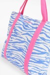 Bolso cebra celeste