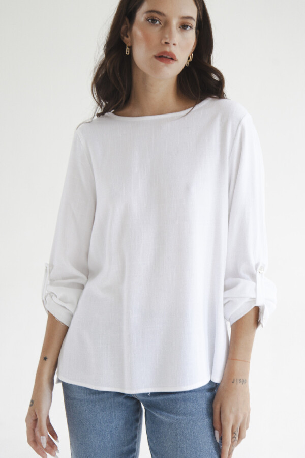 BLUSA LINO BASE BLANCO