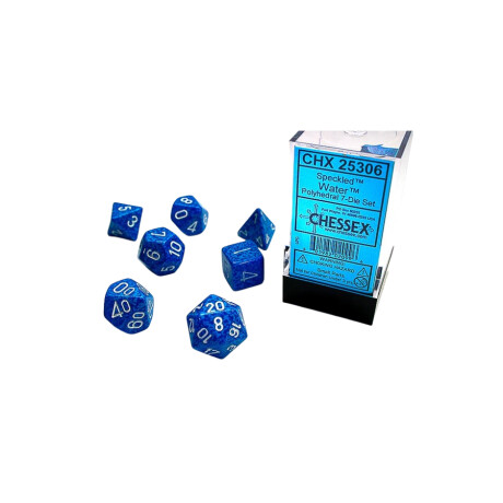 Set de 7 dados - water Set de 7 dados - water