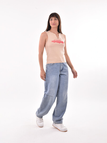 MUSCULOSA MARINO BEIGE CLARO