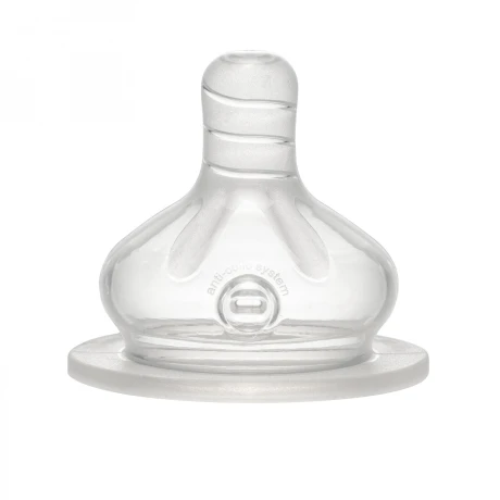Pack X2 Tetinas Nip de Cuello Ancho Silicona Flujo Lento 001