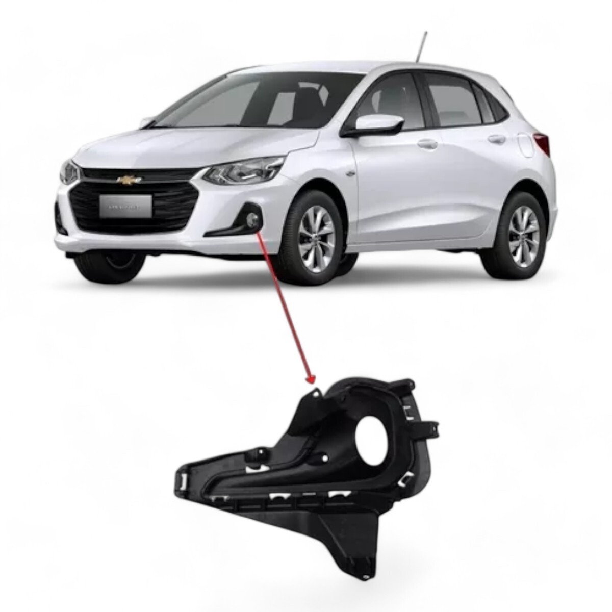 MOLDURA FAROL CAMINERO DELANTERO IZQUIERDO - ONIX 