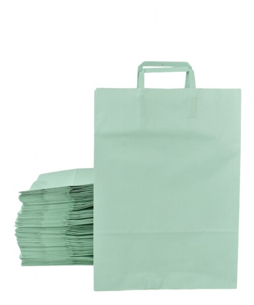 Pack x 50 - bolsa lisa 30x12x41 cm. PASTEL AQUA