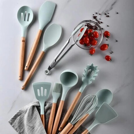 SET DE ESPÁTULAS ANTIADHERENTE 11 UNIDADES 12.5*12.5*33.5CM 001