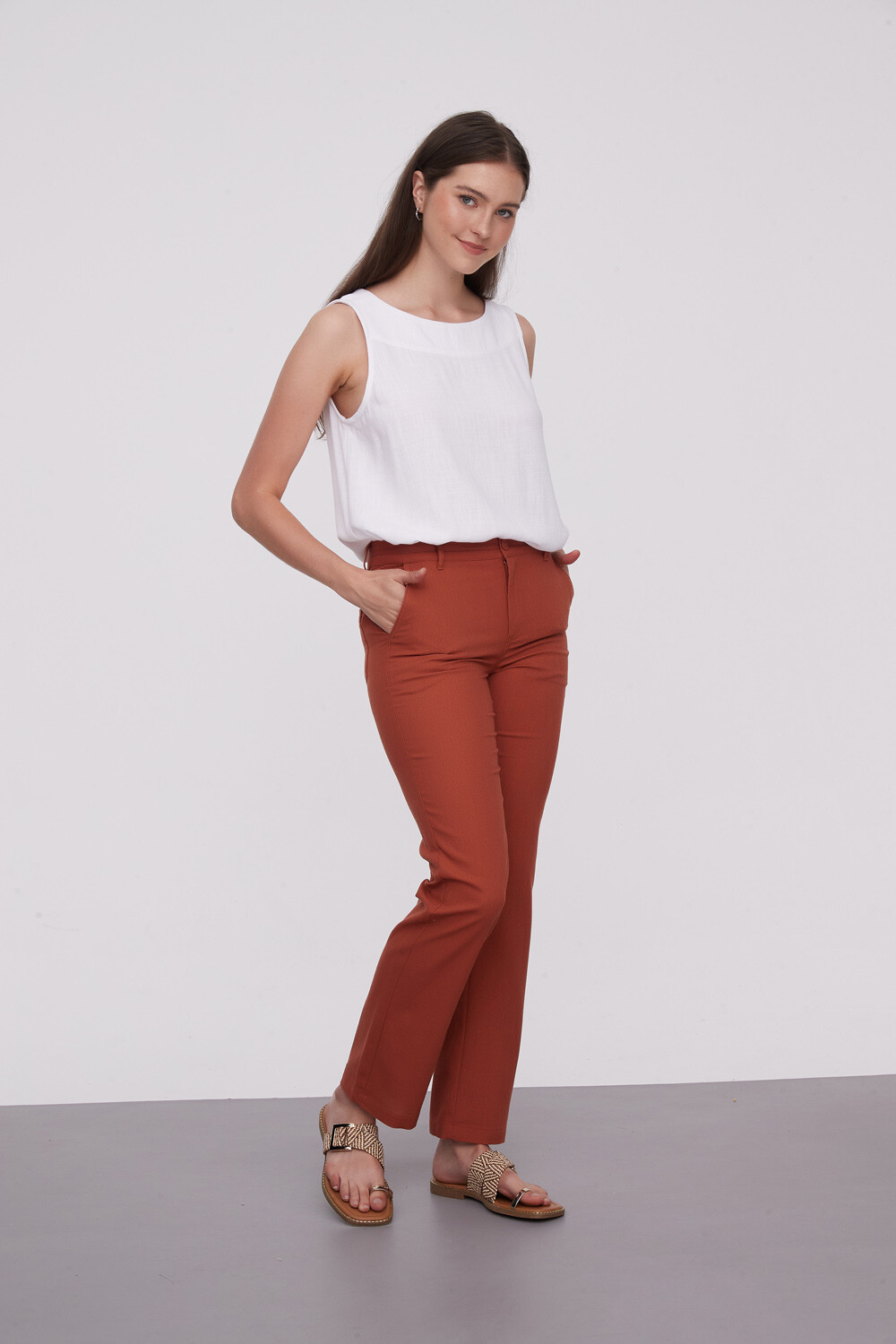 Pantalon Luca Terracota