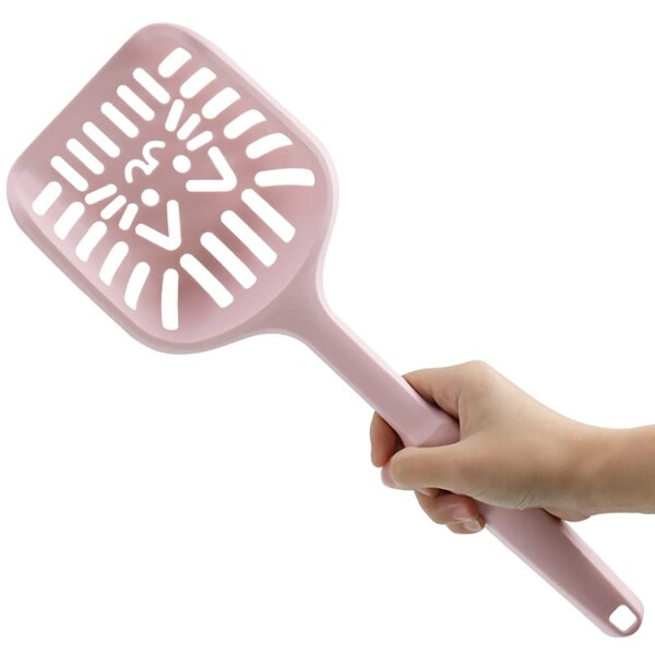 Pala Recogedora De Heces Levanta Desechos Arenero Gato Variante Color Rosado