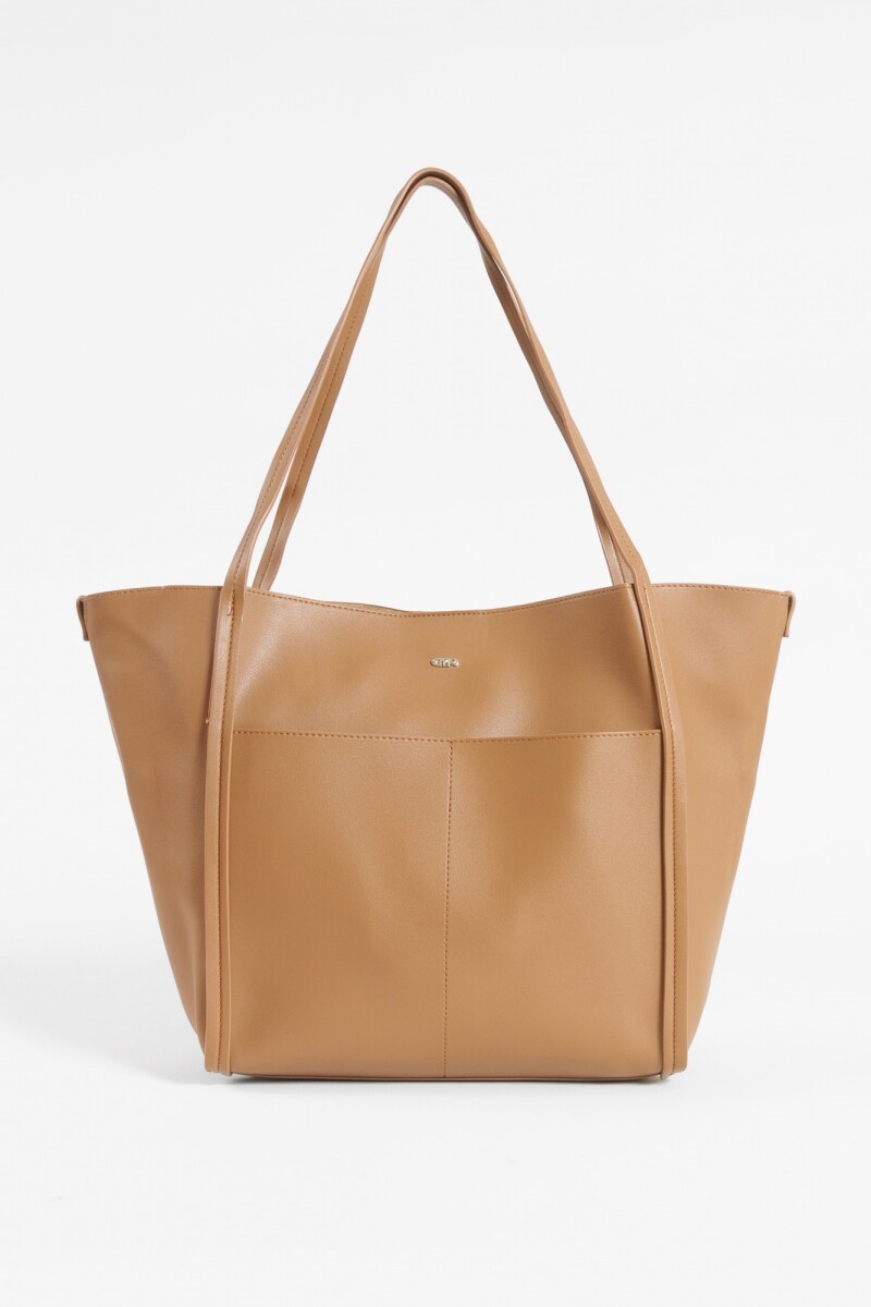 Cartera shopper bag marrón