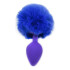 Plug Anal Pompón Conejita Consolador Estimulador Talle S Variante Color Azul Violeta