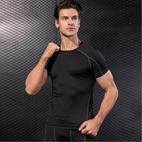 Conjunto Deportivo Completo 5 Pcs Para Hombre Fitness Negro