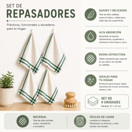 Set x4 repasadores multiuso Sc