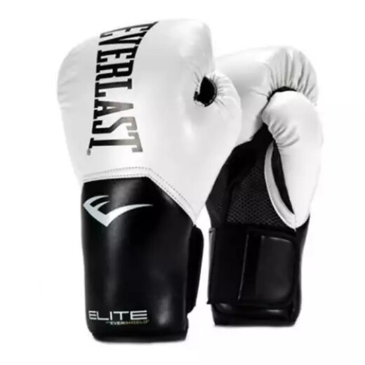 Guante Everlast Boxeo Elite 2 12OZ Wt/Bk S/C