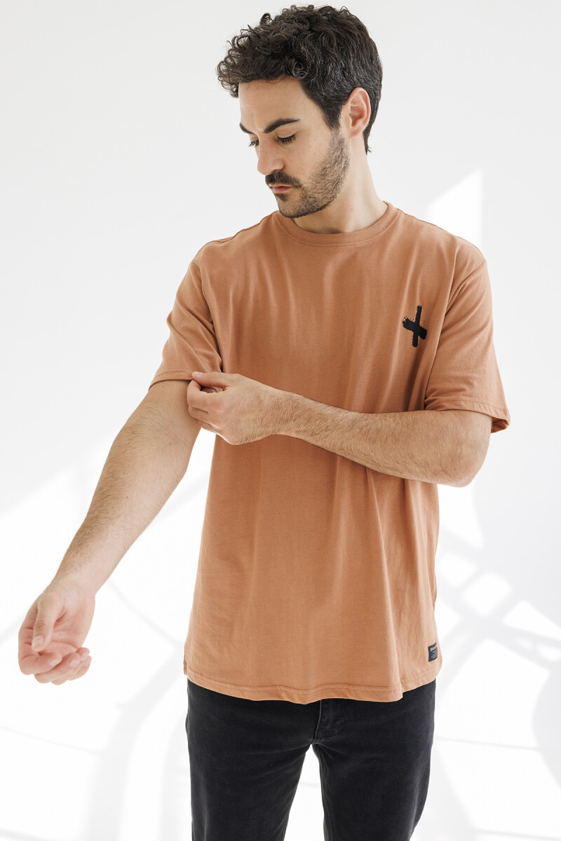 T-SHIRT ROAR - OCRE 