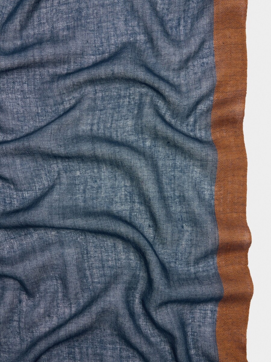 Pashmina Con Rayas 100% Lana multicolor