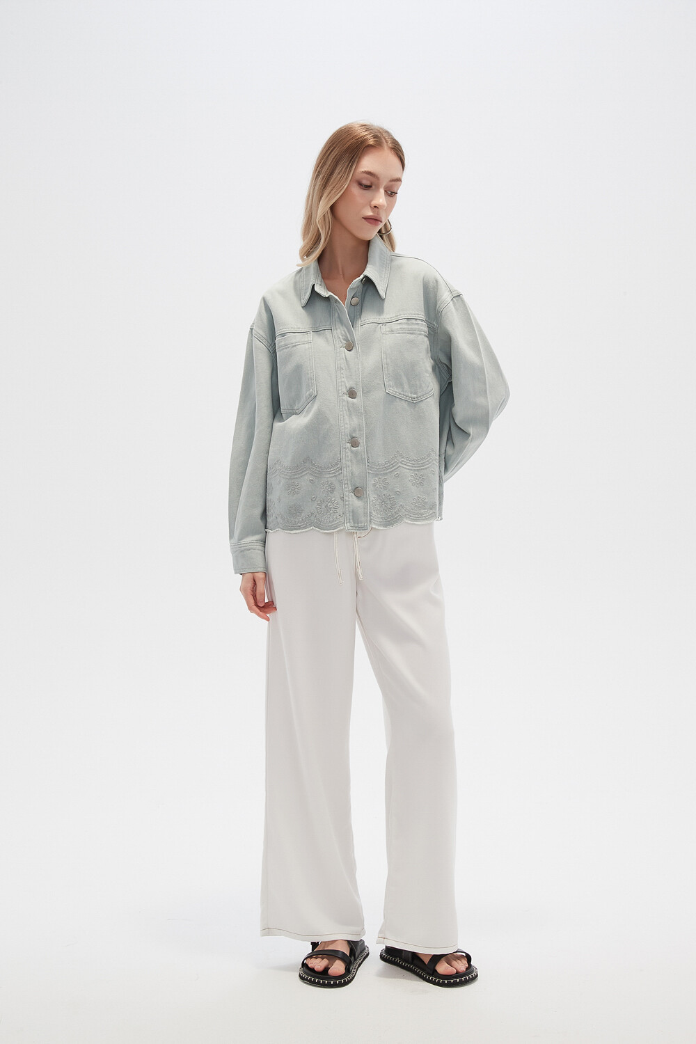 Campera Bimes Verde Azulado
