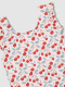 Bañador De Estampado Cerezas Blanco
