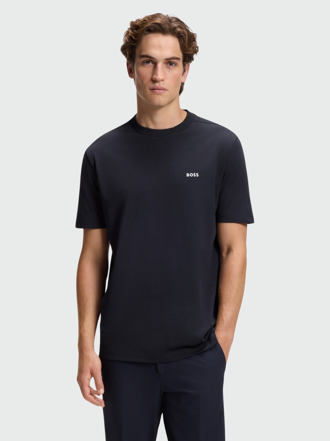 BOSS - Remera Tee Azul Oscuro
