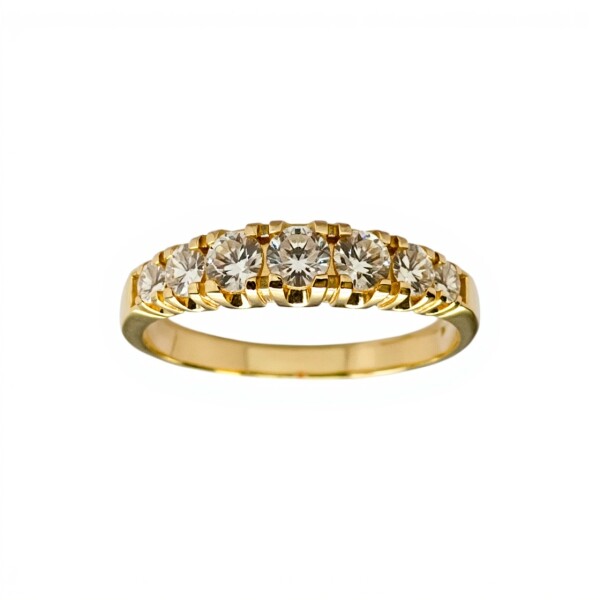 Anillo Sin Fin-Oro bajo-Piedra Zirconia-AN8053 conpiedra