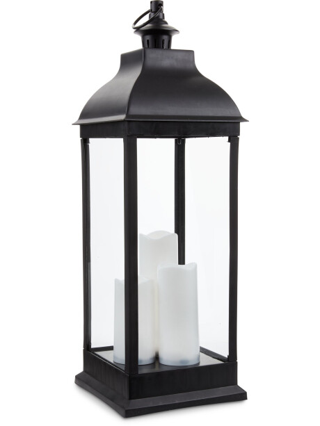 Farol ANKA 24x24x70cm c/LED negro Farol ANKA 24x24x70cm c/LED negro