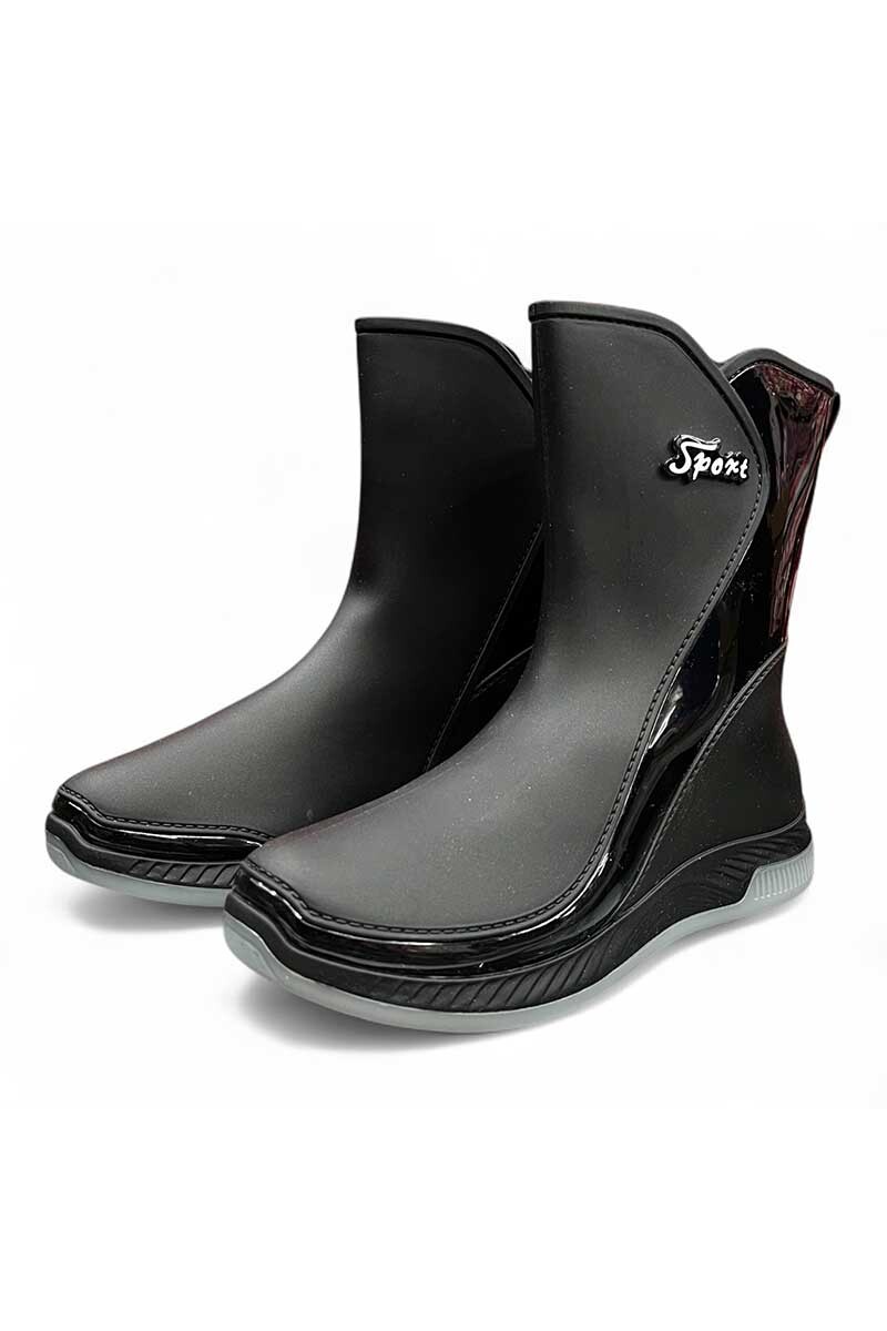 BOTA DE LLUVIA ADULTO SPORT CON FORRO DESMONTABLE Negro
