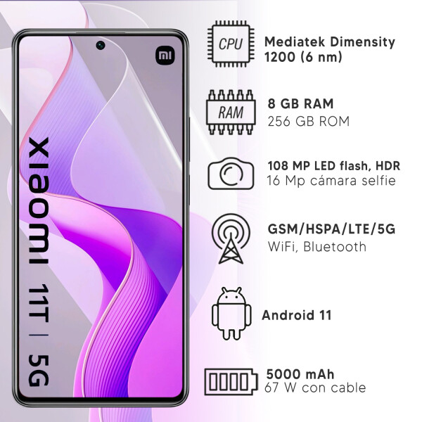 Xiaomi Mi 11t 8gb Ram 256gb 5g GRIS