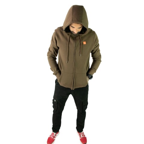 CAMPERA C/ CAPUCHA XS-XL MARRON