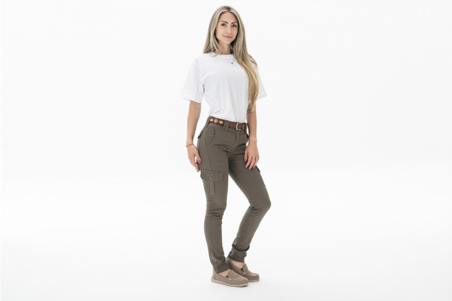 PANTALON URBANO MUJER FLEX Verde