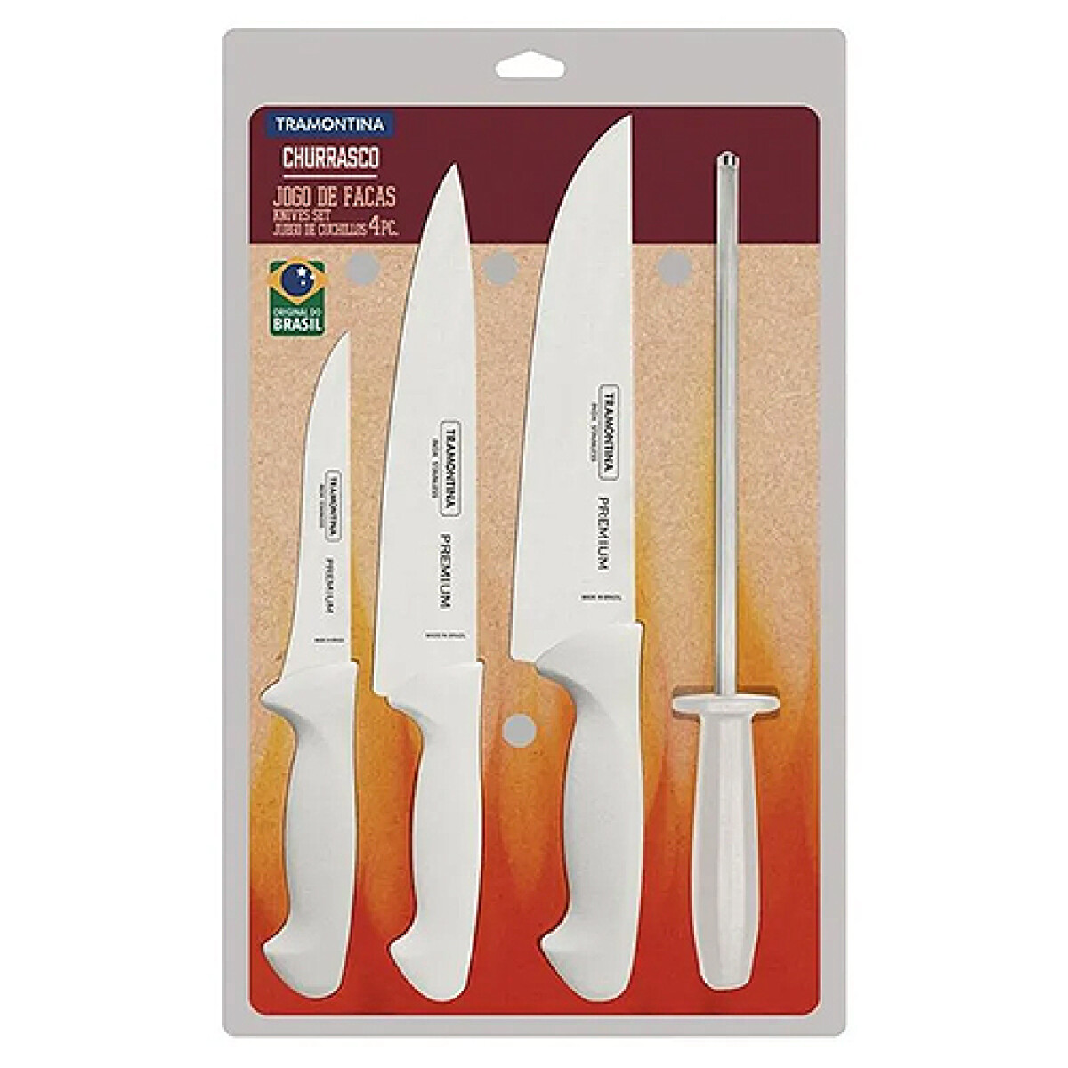 SET de 4 Cuchillos TRAMONTINA Chef Premium -24699/825 - Sin color 