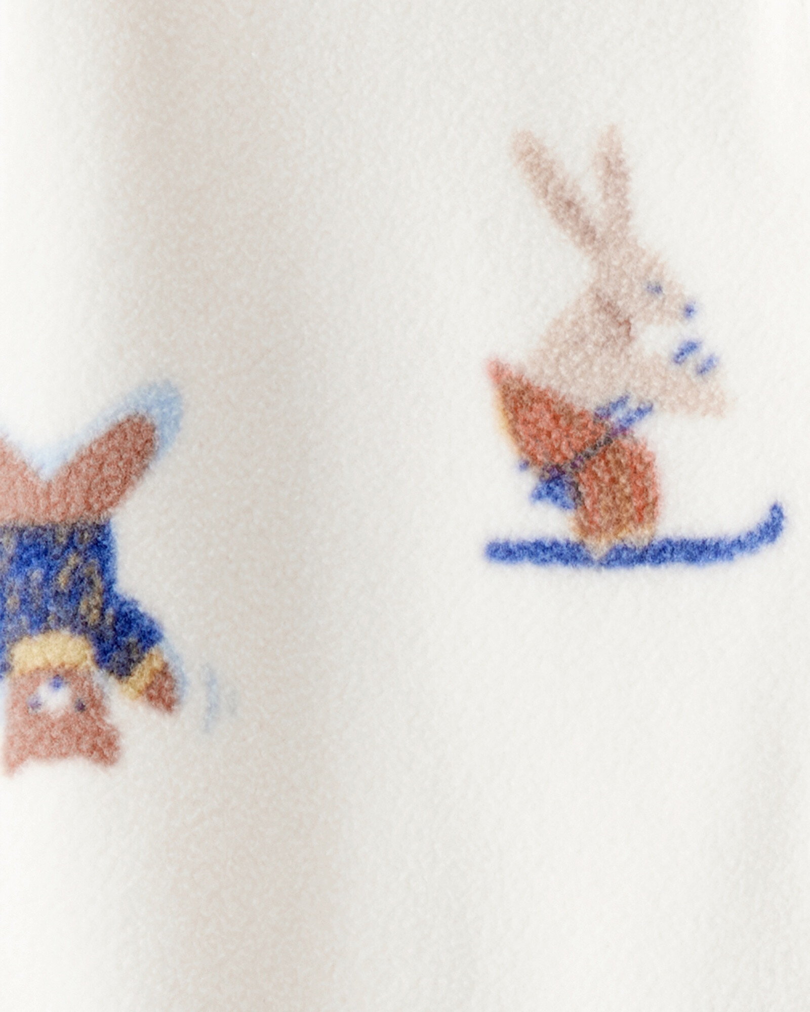 Pijama una pieza de micropolar, con pie, diseño esquí Pijama una pieza de micropolar, con pie, diseño esquí