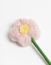 Lapices y Lapiceras Lapicera Con Flor De Peluche - Combinacion Tricolor