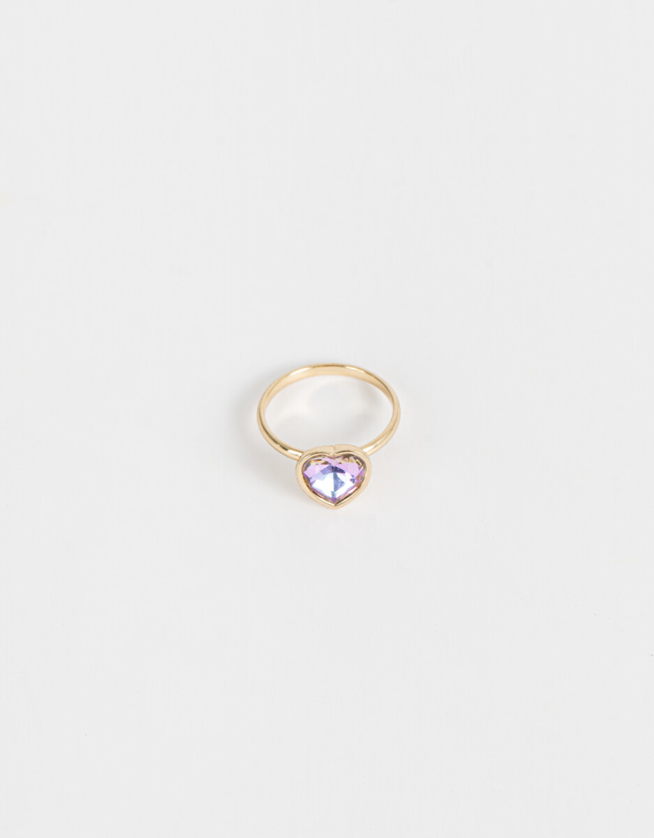 Anillo Strass Corazón 