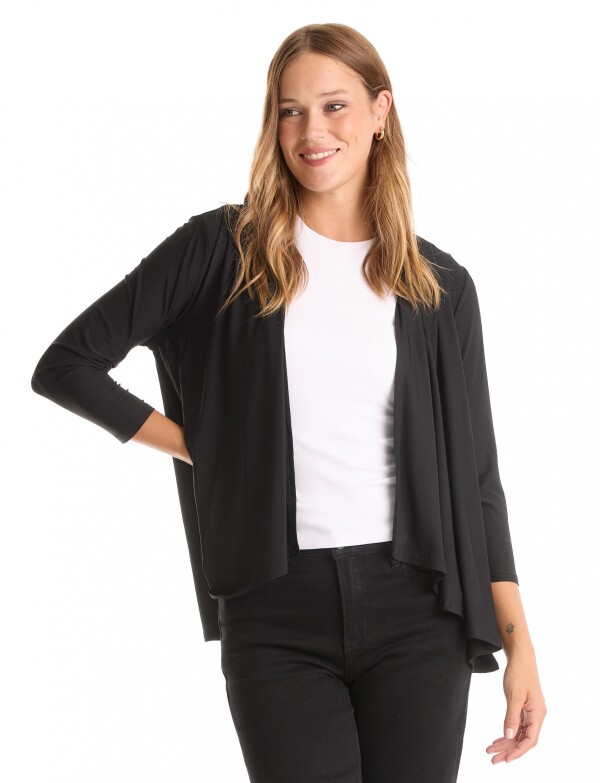 Cardigan Solid NEGRO