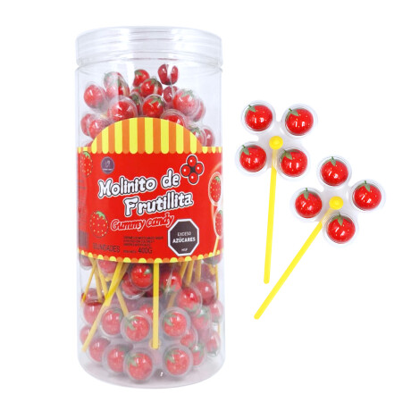 CARAMELO MASTICABLE MOLINITO DE FRUTILLITA - Display 50 Unidades 400 Grs. CARAMELO MASTICABLE MOLINITO DE FRUTILLITA - Display 50 Unidades 400 Grs.