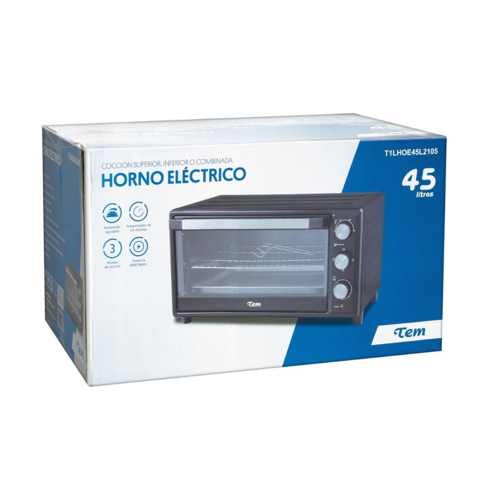 Hornito Eléctrico Inox 45 L - Modelo Z2105 - Tem Hornito Eléctrico Inox 45 L - Modelo Z2105 - Tem