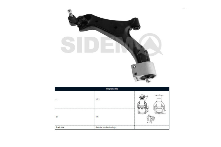 Parilla De Suspension Delantera Chev Captiva 06-16 Izq Parilla De Suspension Delantera Chev Captiva 06-16 Izq