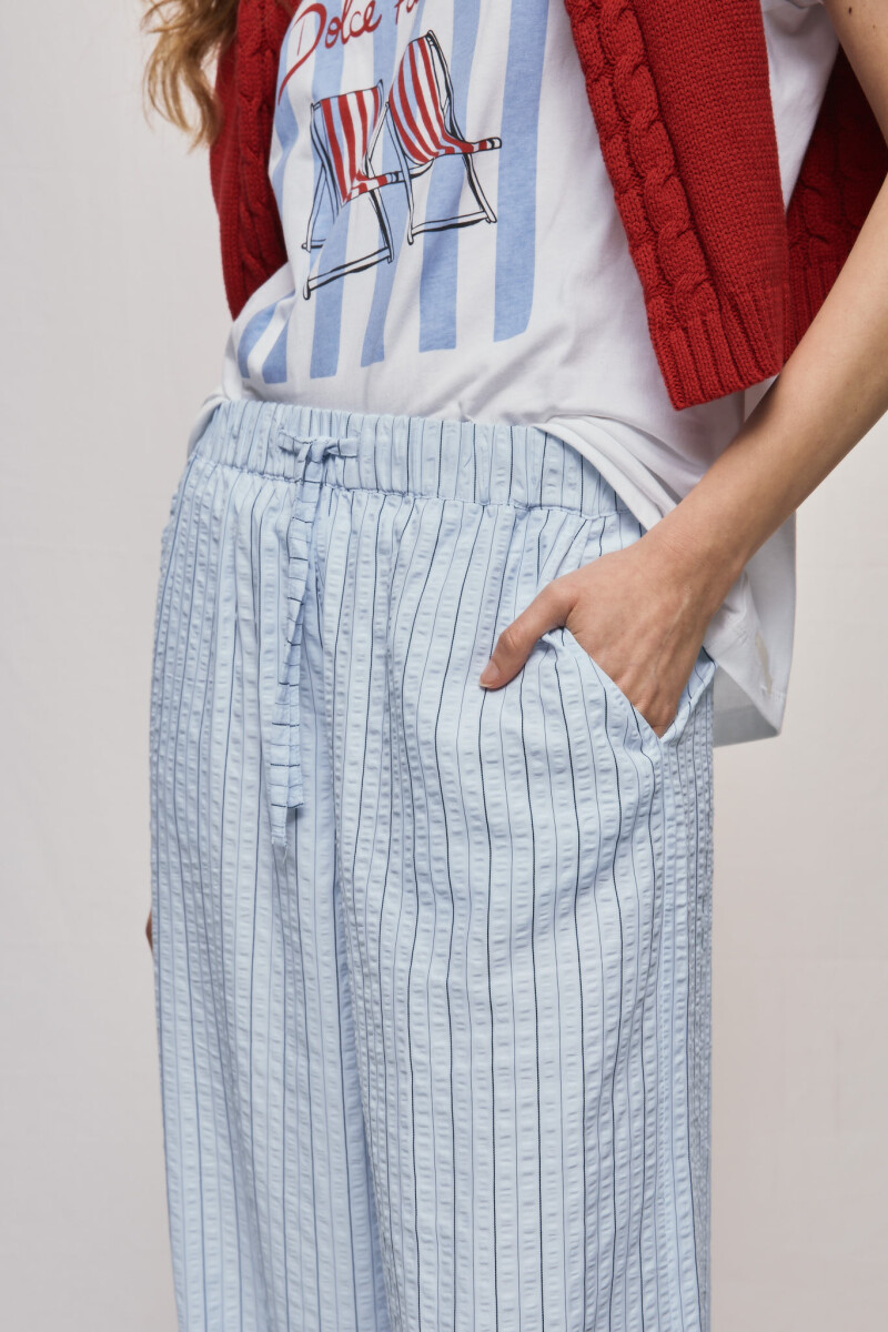 PANTALÓN ROMA Celeste