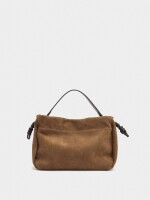 Bolso De Mano Con Piel Ante camel