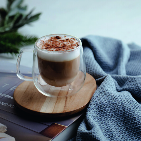 Juego 2 tazas de vidrio doble para té -TRAMONTINA TF6617