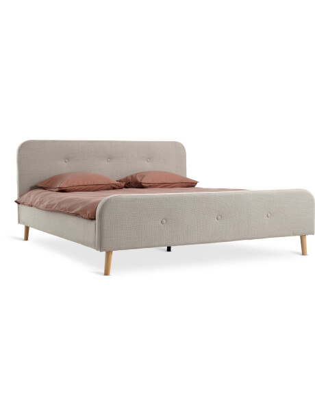 Estructura cama KONGSBERG Queen 160x200 beige Estructura cama KONGSBERG Queen 160x200 beige