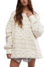 CABLE KNIT SWEATSHIRT Marfil