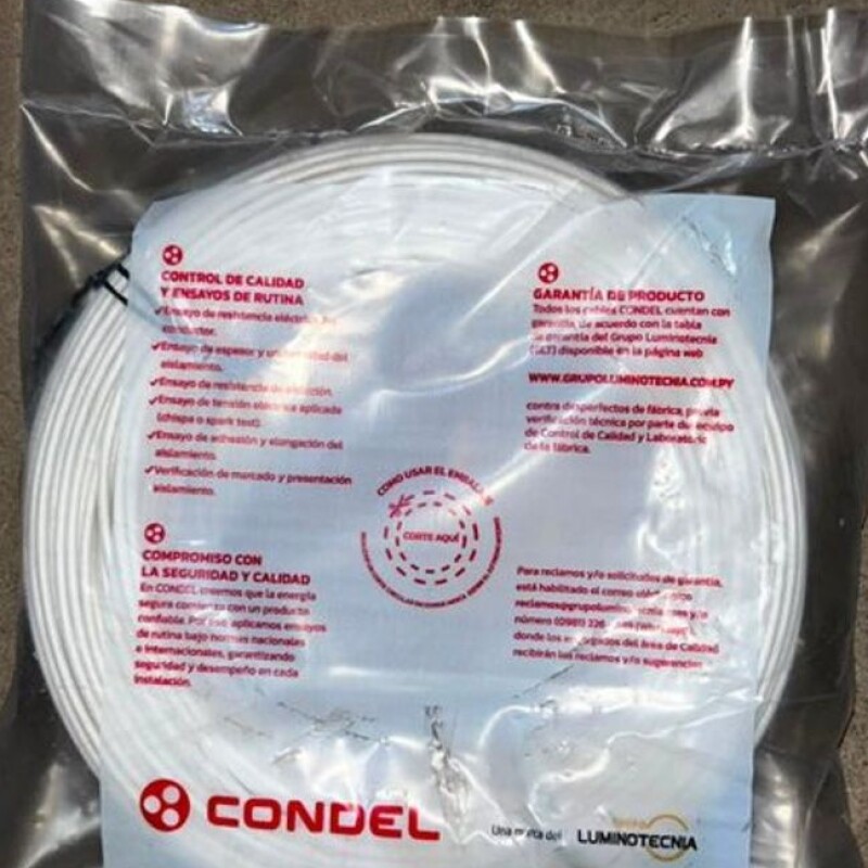 CABLE MULTIFILAR 2,50MM2 BLANCO CONDEL CABLE MULTIFILAR 2,50MM2 BLANCO CONDEL