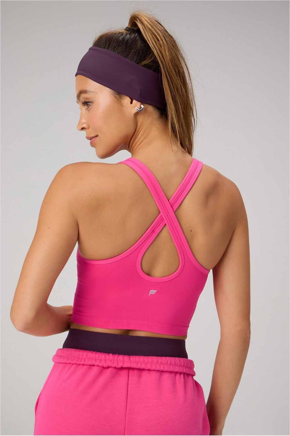 Top Seamless Built-In Bra Mujer Pink Crush