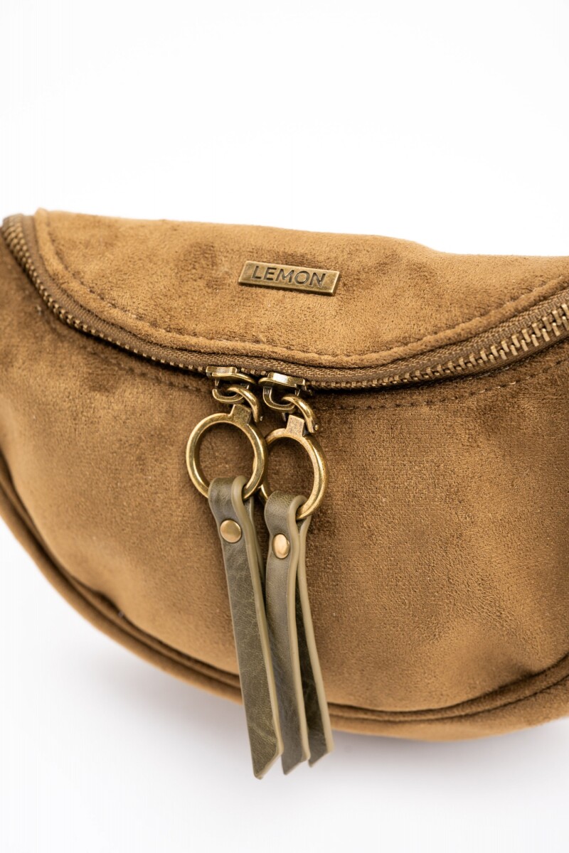 Cartera Gamuza Vegana Oliva