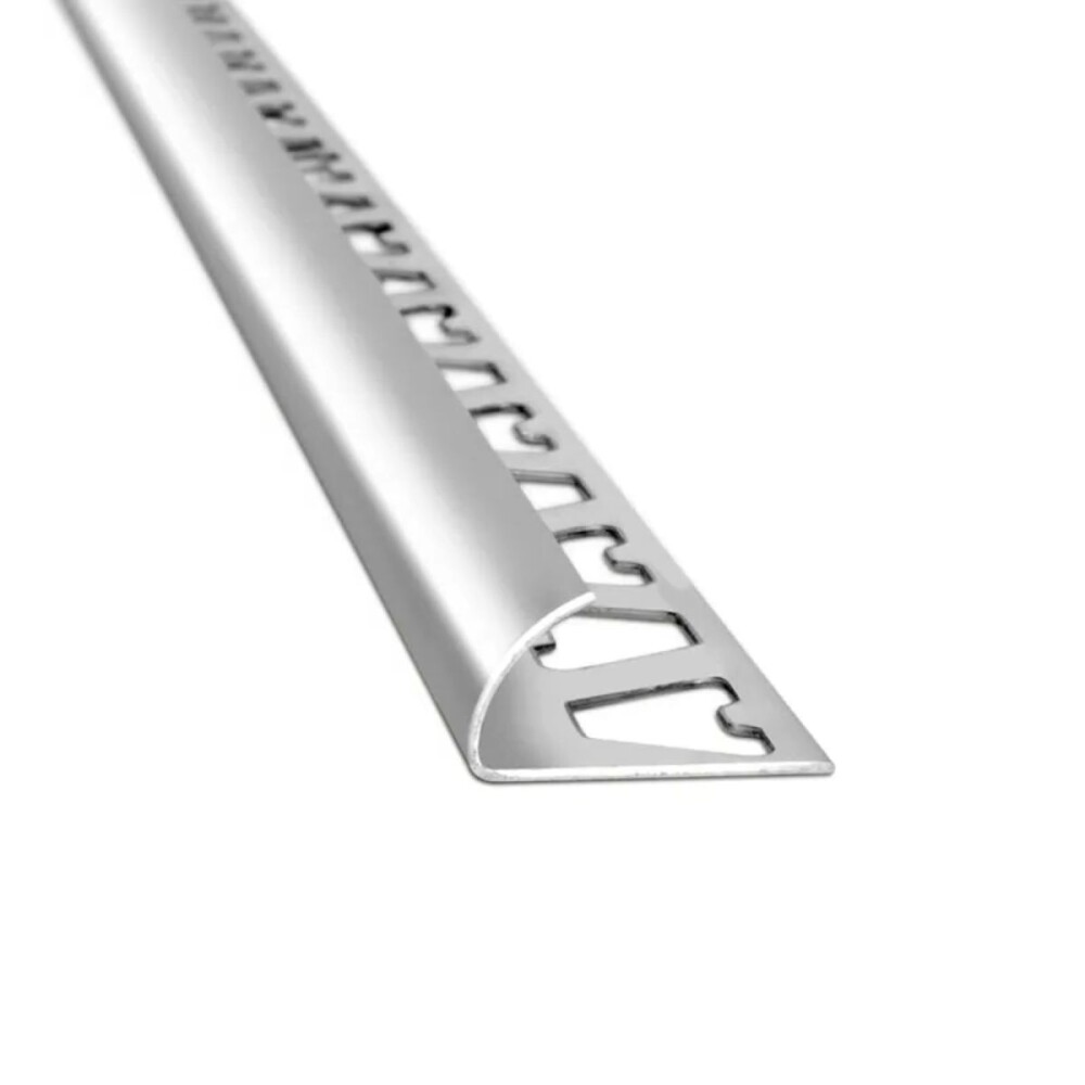 Aluminio Guarda Arco 6 mm x 10mm x 2,5m Cromo Brillo Aluminio Guarda Arco 6 Mm X 10mm X 2,5m Cromo Brillo