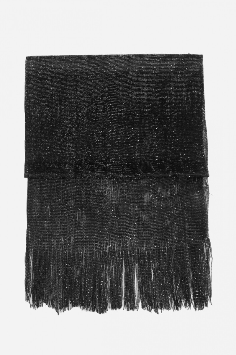 Pashmina party con argolla negro